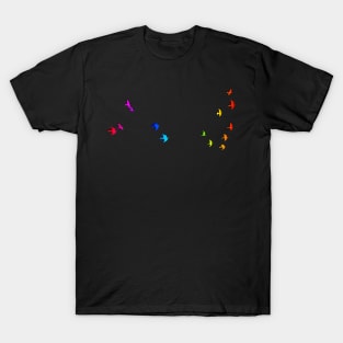 rainbow birds T-Shirt